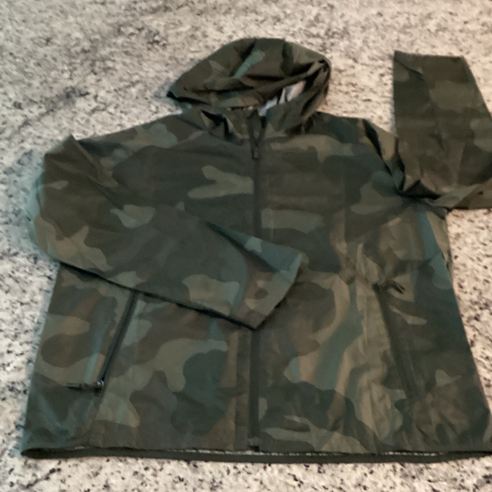 all in motion Olive Green Hooded Jacket with Light Lining